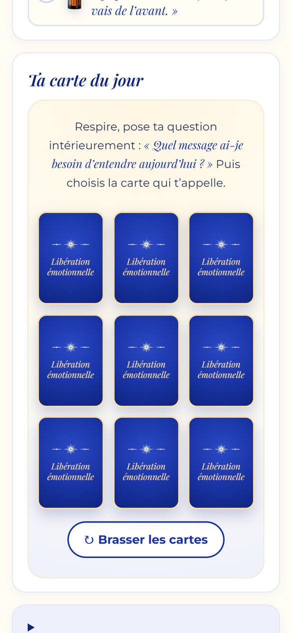 Ta carte d’oracle à tirer chaque matin